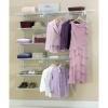 imageRubbermaid Configurations Deluxe Custom Closet Kit 36 Ft Adjustable Metal Wire Shelving White Finish Expandable Organization System Hardware Included for Home ClosetPantryLaundryMudroomWhite