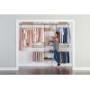 imageRubbermaid Configurations Deluxe Custom Closet Kit 36 Ft Adjustable Metal Wire Shelving White Finish Expandable Organization System Hardware Included for Home ClosetPantryLaundryMudroomTitanium