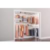 imageRubbermaid Configurations Deluxe Custom Closet Kit 36 Ft Adjustable Metal Wire Shelving White Finish Expandable Organization System Hardware Included for Home ClosetPantryLaundryMudroomWhite