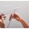 imageRubbermaid Direct Mount Wall Shelf 2 Ft Wide Mounting Hardware Kit Included White Wire Shelving Organizer System for HomeLaundryBathroomMudroomPantryLinen Closet 2 Length Metal3 Length