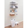 imageRubbermaid Direct Mount Wall Shelf 2 Ft Wide Mounting Hardware Kit Included White Wire Shelving Organizer System for HomeLaundryBathroomMudroomPantryLinen Closet 2 Length Metal3 Length