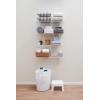 imageRubbermaid Direct Mount Wall Shelf 2 Ft Wide Mounting Hardware Kit Included White Wire Shelving Organizer System for HomeLaundryBathroomMudroomPantryLinen Closet 2 Length Metal3 Length