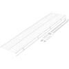 imageRubbermaid Direct Mount Wall Shelf 2 Ft Wide Mounting Hardware Kit Included White Wire Shelving Organizer System for HomeLaundryBathroomMudroomPantryLinen Closet 2 Length Metal4 Length