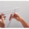 imageRubbermaid Direct Mount Wall Shelf 2 Ft Wide Mounting Hardware Kit Included White Wire Shelving Organizer System for HomeLaundryBathroomMudroomPantryLinen Closet 2 Length Metal2 Foot Pack of 2