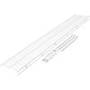 imageRubbermaid Direct Mount Wall Shelf 2 Ft Wide Mounting Hardware Kit Included White Wire Shelving Organizer System for HomeLaundryBathroomMudroomPantryLinen Closet 2 Length Metal6 Length