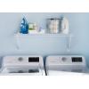 imageRubbermaid Direct Mount Wall Shelf 2 Ft Wide Mounting Hardware Kit Included White Wire Shelving Organizer System for HomeLaundryBathroomMudroomPantryLinen Closet 2 Length Metal3 Length