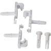 imageRubbermaid Direct Mount Wall Shelf 2 Ft Wide Mounting Hardware Kit Included White Wire Shelving Organizer System for HomeLaundryBathroomMudroomPantryLinen Closet 2 Length Metal2 Foot Pack of 2