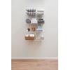 imageRubbermaid Direct Mount Wall Shelf 2 Ft Wide Mounting Hardware Kit Included White Wire Shelving Organizer System for HomeLaundryBathroomMudroomPantryLinen Closet 2 Length Metal3 Length