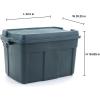 imageRubbermaid ECOSense Storage Containers with Lids Durable and Reusable Stackable Storage Bins for Garage or Home Organization Made From Recycled Materials 29 Gal  5 Pack37 Gal Pack of 3