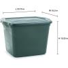 imageRubbermaid ECOSense Storage Containers with Lids Durable and Reusable Stackable Storage Bins for Garage or Home Organization Made From Recycled Materials 29 Gal  5 Pack18 Gal  6 Pack