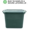imageRubbermaid ECOSense Storage Containers with Lids Durable and Reusable Stackable Storage Bins for Garage or Home Organization Made From Recycled Materials 29 Gal  5 Pack18 Gal  6 Pack