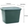 imageRubbermaid ECOSense Storage Containers with Lids Durable and Reusable Stackable Storage Bins for Garage or Home Organization Made From Recycled Materials 29 Gal  5 Pack29 Gal  5 Pack