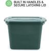 imageRubbermaid ECOSense Storage Containers with Lids Durable and Reusable Stackable Storage Bins for Garage or Home Organization Made From Recycled Materials 29 Gal  5 Pack29 Gal  5 Pack