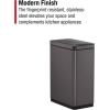 imageRubbermaid Elite Stainless Steel Slim Sensor Trash Can 12Gallon Batteries Included Charcoal Wastebasket for HomeKitchenHotelLobbyOffice 118GSlim Sensor