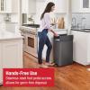 imageRubbermaid Elite Stainless Steel Slim StepOn Trash Can 12 Gallon Charcoal Wastebasket for HomeKitchenGarageApartmentOfficeSlim StepOn