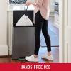 imageRubbermaid Elite Stainless Steel Slim StepOn Trash Can 12 Gallon Charcoal Wastebasket for HomeKitchenGarageApartmentOfficeStepOn