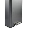 imageRubbermaid Elite Stainless Steel Slim StepOn Trash Can 12 Gallon Charcoal Wastebasket for HomeKitchenGarageApartmentOfficeStepOn