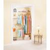 imageRubbermaid Full Closet Organization Shelf System Direct Wall Mount Adjustable from 35 Ft Mounting Hardware Kit Included White Wire Shelving Organizer System for HomeLaundryMudroomPantry