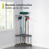 imageRubbermaid Garage Tool Tower Rack Easy to Assemble Wheeled Organizes up to 40 LongHandled ToolsRakes BroomsShovles in HomeHouseOutdoorShed BlackCorner Tower