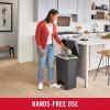 imageRubbermaid HighCapacity StepOn Trash Can 19 Gallon Single or Dual Stream Trash or Recycling Charcoal StainlessSteel Pedal for HomeKitchenGarageApartment