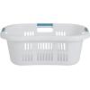 imageRubbermaid Large HipHugger Laundry BasketHamper 15Bushel White Stackable Storage BinOrganizer for BathroomBedroomDormHome21 Bushel