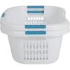 imageRubbermaid Large HipHugger Laundry BasketHamper 15Bushel White Stackable Storage BinOrganizer for BathroomBedroomDormHome21 Bushel