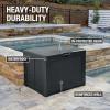 imageRubbermaid Medium Resin Outdoor Storage Deck Box 74 Gal Weather Resistant Black Deck Organization for HomeBackyardPool ChemicalsToysGarden ToolsPorchPatio CushionsCharcoal