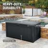 imageRubbermaid Medium Resin Outdoor Storage Deck Box 74 Gal Weather Resistant Black Deck Organization for HomeBackyardPool ChemicalsToysGarden ToolsPorchPatio CushionsCharcoal