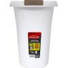 imageRubbermaid Open Top Trash Can 53Gallon White Plastic WastebasketGarbage Bin for HomeKitchenBathroomGarage