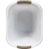 imageRubbermaid Open Top Trash Can 53Gallon White Plastic WastebasketGarbage Bin for HomeKitchenBathroomGarage