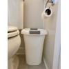 imageRubbermaid Open Top Trash Can 53Gallon White Plastic WastebasketGarbage Bin for HomeKitchenBathroomGarage