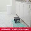 imageRubbermaid Roughneck StepStool Bisque Lightweight Holds up to 300 pounds Ideal for KitchenBath SkidResistantGray