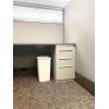 imageRubbermaid Small Kitchen Bathroom Trash Can 9 Gallons White Waste Basket for Under CounterKitchenOfficeBedroomBathroom