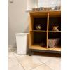 imageRubbermaid Small Kitchen Bathroom Trash Can 9 Gallons White Waste Basket for Under CounterKitchenOfficeBedroomBathroom