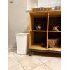 imageRubbermaid Small Trash 9Gallons Beige Plastic Garbage CanWastebasket for KitchenBathroom fits UnderSinkDeskCountertopCabinet 21quart BisqueBisque