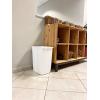 imageRubbermaid Small Trash 9Gallons Beige Plastic Garbage CanWastebasket for KitchenBathroom fits UnderSinkDeskCountertopCabinet 21quart BisqueBisque