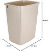 imageRubbermaid Small Trash 9Gallons Beige Plastic Garbage CanWastebasket for KitchenBathroom fits UnderSinkDeskCountertopCabinet 21quart BisqueBisque