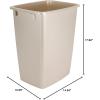 imageRubbermaid Small Trash 9Gallons Beige Plastic Garbage CanWastebasket for KitchenBathroom fits UnderSinkDeskCountertopCabinet 21quart BisqueBisque