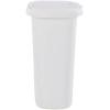 imageRubbermaid Spring Top Trash Can with Lid 13 Gallon Gray Plastic Garbage Bin for HomeKitchenOfficeGarageWhite