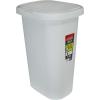imageRubbermaid Spring Top Trash Can with Lid 13 Gallon Gray Plastic Garbage Bin for HomeKitchenOfficeGarageWhite