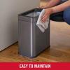 imageRubbermaid Stainless Steel SemiRound StepOn Trash Can 16Gallon Charcoal Small Wastebasket with Lid for HomeKitchenBathroomOfficeOpen Top