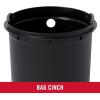 imageRubbermaid Stainless Steel SemiRound StepOn Trash Can 16Gallon Charcoal Small Wastebasket with Lid for HomeKitchenBathroomOfficeRound StepOn