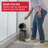 imageRubbermaid Stainless Steel SemiRound StepOn Trash Can 16Gallon Charcoal Small Wastebasket with Lid for HomeKitchenBathroomOfficeRound StepOn