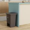 imageRubbermaid StepOn Trash Can with Lid 825Gallon Gray Easy Clean Wastebasket for HomeKitchenBedroomOfficeGray