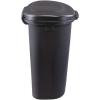 imageRubbermaid TouchTop Kitchen Trash Can with Lid 122 Gallon Black Garbage Container for HomeKitchenApartmentGarageBlack