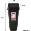 imageRubbermaid TouchTop Kitchen Trash Can with Lid 122 Gallon Black Garbage Container for HomeKitchenApartmentGarageBlack