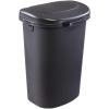 imageRubbermaid TouchTop Kitchen Trash Can with Lid 122 Gallon Black Garbage Container for HomeKitchenApartmentGarageBlack