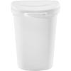 imageRubbermaid TouchTop Kitchen Trash Can with Lid 122 Gallon Black Garbage Container for HomeKitchenApartmentGarageWhite