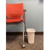 imageRubbermaid Vanity Trash CanWastebasket 15Gallons6Quarts White for Under CounterKitchenOfficeBedroomBathroom