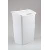 imageRubbermaidWhite DualAction Swing Lid Trash Can 1125 Gallon for HomeKitchenBathroomGarbageWhite